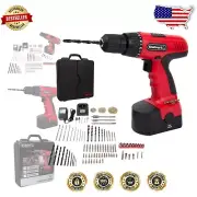 Versatile 89-Piece 18V Cordless Power Drill Set with Rechargeable Battery