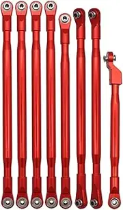 8Pcs 1/6 RC Car CNC Aluminum Alloy Links Connector for Axial SCX6 Upgrades Parts