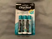 ~ 1 Pack Brand New Chapstick Active 2 in 1 Unscented Lip Balm SPF 25 6/25 ~