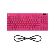 Logitech G PRO X TKL RAPID Gaming Keyboard (Magnetic Switches) (Magenta)