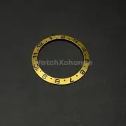 38mm Metal Bezel insert For Divers Watch Rolex GMT Seiko SKX SRPD Gold & Black