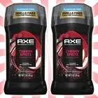 2 Axe Fine Fragrance Deodorant Stick for Men Cherry Spritz 3 OZ