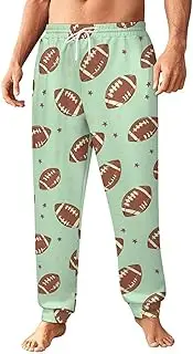 [Generic] Men's Sweatpants, Playful Football and Stars-57, Polyester Joggers, Sweatpants Jogging Pants for Workout Running