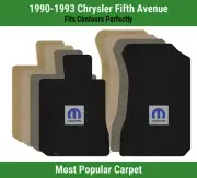 Lloyd Ultimat Front Carpet Mats for '90-93 Chrysler Fifth Avenue w/Blue M-Mopar