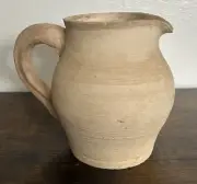Studio Pottery Handmade Pouring Creamer Pitcher Unglazed & Unpainted Need Finish