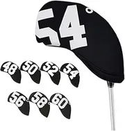 7PCS Golf Club Head Covers for Wedges, Anti-Scratch Golf Club Headcover Waterproof Golf Club Head Covers with Large Number Wedge Iron Protective Headcover