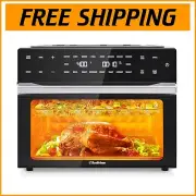 Beelicious Pro 32QT 19-in-1 Air Fryer Toaster Oven with Rotisserie & Dehydrator