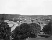 Sydney District New South Wales 1880 - Looking down on a bay. Ther- Old Photo