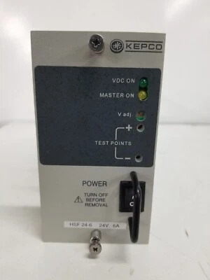 Kepco HSF24-6 Power Supply Single Output 150W Hot Swap Plug-in 120/240 6A 24v-dc