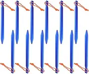 KICHOUSE 12pcs Camping Tent Stakes for Hikers Tent Ground Nails Aluminum Tent Tent Stakes Tent Pegs Camping Tent Support Stakes Spikes