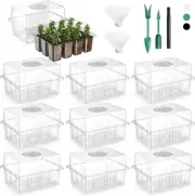 120 Cells Reusable Seed Starter Tray, 10 Pack Seedling Starter Kit for Greenhous