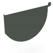 VIC NEW Stratco Smoothline Gutter Stop End Slate Grey