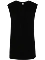 [TOTEME] Gathered Neck Jersey Top