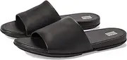 [FitFlop] Gracie Leather Pool Slides Sandals for Women - Leather Upper, Open Toe Design, and Textile Lining