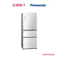 在飛比找蝦皮商城優惠-Panasonic 610L三門玻璃變頻冰箱-白 NR-C6