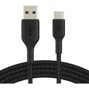 Belkin Braided USB-A to USB-C Cable - Black 1M