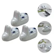 3 Pcs Duck Chopstick Holders Bunny Rest Table Setting Practical