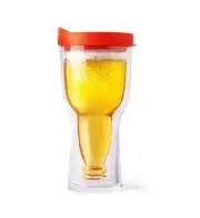 Red Brew2Go 18 oz. Beer Sippy Cup Double Walled Insulated By Ad N Art