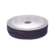 2mm Nylon Cord Beading String Chinese Knot Knitting String, Dark Purple, 42ft