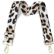 Purse Strap Silver Hardware Wide Bag Straps Gold Hardware-leopard-c23