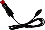 Hella DIN Car Cigarette Lighter Socket Extension Cable with 3-Pin Output Plug For AvTex Branded TVs Only. 1.5 Meters Long