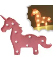 Pink Unicorn LED Light, Marquee Light Desk Table Lamp, Night Light, Kids Room