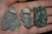 green heulandite chalcedony 3 Nos mineral specimen india #502
