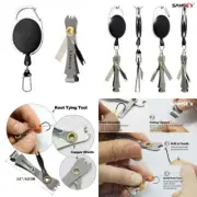 SAMSFX Fishing Quick Nail Knot Tying Tool Silver 4 in 1 and Zinger