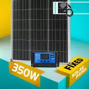 Sunpowers12V 350W Solar Panel Mono Home Caravan Camping Charging 10A Controller