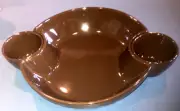 Longaberger 3 Bowl Chip & Dip Set-Chocolate-NIB!!!