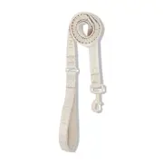 Juni Logo Bungee Dog Lead Taupe 152cm
