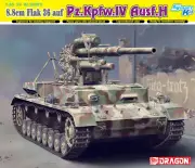 Dragon #6829 1/35 88mm FlaK 36 auf Pz.Kpfw.IV Ausf.H (Smart Kit)