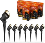 Malibu 8Pack Low Voltage Landscape Lights, 20 watts Outdoor Spotlight 8 Pack