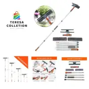 2-in-1 Extendable Pole Window Squeegee Cleaner - Flawless Streak-Free