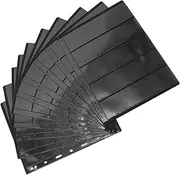 HOOTNEE 10 Sheets Inserts Holder Book for Collectors Stamp Album Artistic Pages Valuable Black