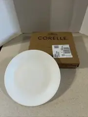CORELLE VITRELLE " WINTER FROST WHITE " 10 1/4” DINNER PLATES SET OF 8 NEW
