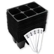 Seed Starter Trays, 216-Cell Seedling Starter Trays (36 Trays - 6 Cells Each)...