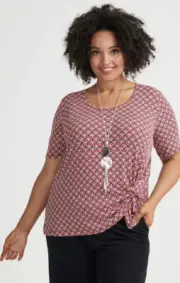 TS TAKING SHAPE MOSAIC KNOT TOP SZ S