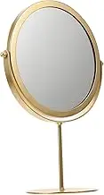 FONDOTIN Round Makeup Mirror with Stable Base for Home Use Elegant Design for Makeup and Grooming for Women for Vanity Dressing Table