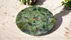Amazonite Round Agate Stone Coffee Table Handmade Crystal Gemstone Home & Garden