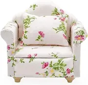 Odoria 1/12 Scale Dolls House Miniature Recliner Armchair Dollhouse Furniture Accessories, White