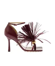 Bottega Veneta Stretch Strap Sandals 36,37.5,37,38.5,38,39,40,36.5 Red