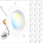 Sunco Recessed Ceiling 5/6" Slim Selectable Smooth Trim Downlight Pack Of 24