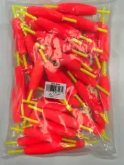 3 1/2" RED SLIP FLOAT BOBBER, 50 PACK, CSN-350-R
