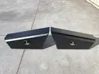 Pair of Black Aluminium Under Tray Underboay Ute Truck Tool Box 950 x 200x 440