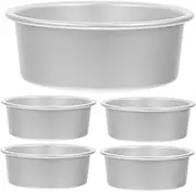 Mini Round Cake Pans 5pcs Aluminum Cake Tin Non-Stick Deep for Wedding/Birthday Small Bakes