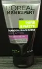 100mL LOREAL MEN EXPERT Pure Matte CHARCOAL SCRUB -ACNE Face Wash Foam Cleanser