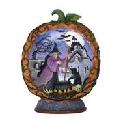 Jim Shore Heartwood Creek Halloween - Witch LED Diorama Pumpkin