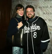 Kevin Smith his wife Jennifer arrive Maxim Magazines Warm Fuzzy p- 2003 Photo 1