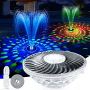 Solar Fountain with Light Show, Floating Solar Pool Fountains for Above Ground
